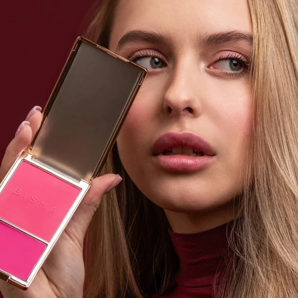 Bisha Essential Duo Blush: Dubai (Bright Pink), NIB